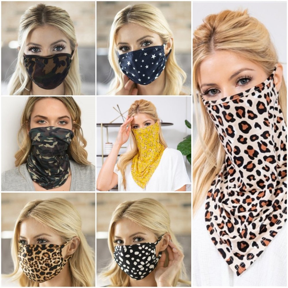 2 for $20! IVORY & FLORAL PRINT FACE MASK - Picture 8 of 9